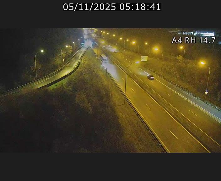 <h2>Traffic live webcam Luxembourg Jonction Lankelz - A4 - BK 14.7 - direction Luxembourg</h2>