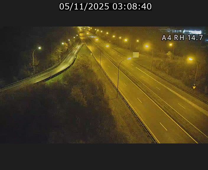 <h2>Traffic live webcam Luxembourg Jonction Lankelz - A4 - BK 14.7 - direction Luxembourg</h2>