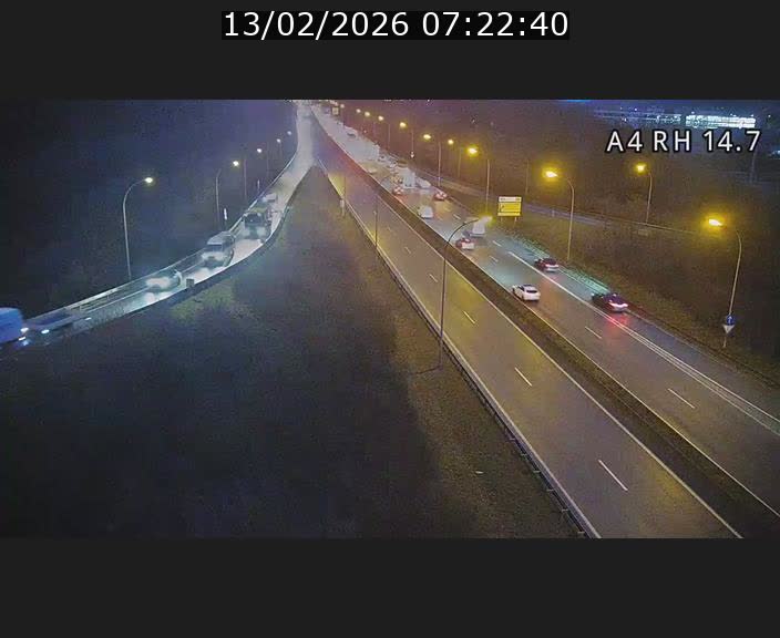 <h2>Traffic live webcam Luxembourg Jonction Lankelz - A4 - BK 14.7 - direction Luxembourg</h2>