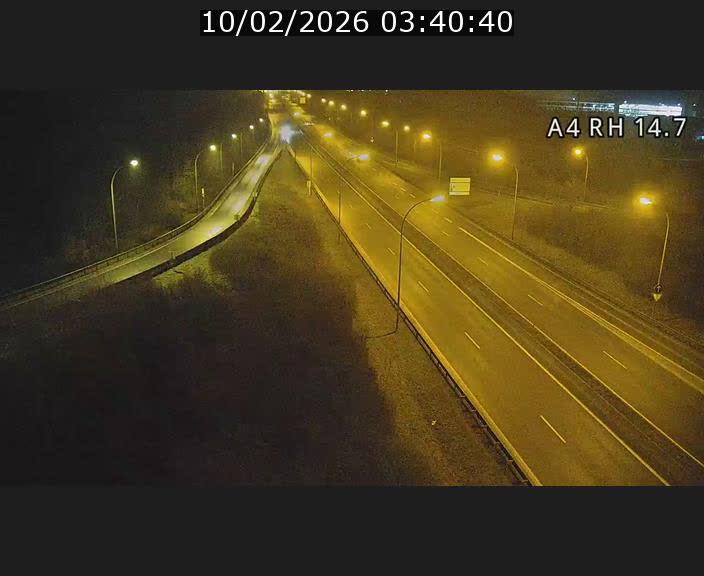 <h2>Traffic live webcam Luxembourg Jonction Lankelz - A4 - BK 14.7 - direction Luxembourg</h2>