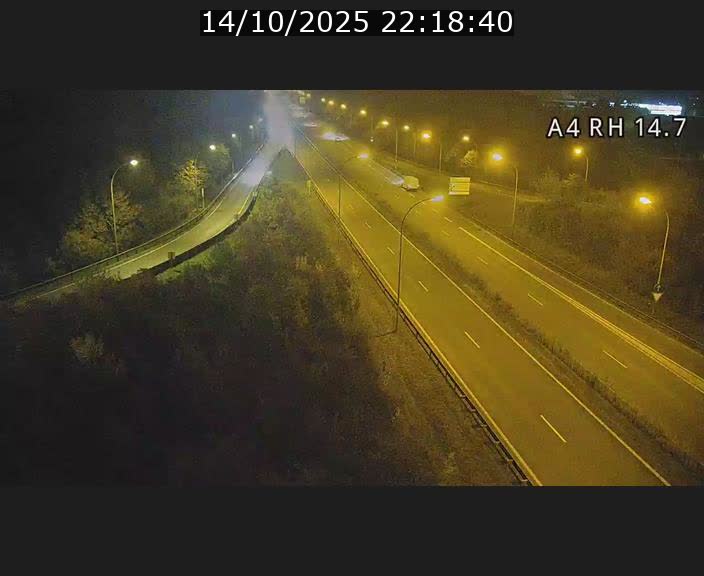 <h2>Traffic live webcam Luxembourg Jonction Lankelz - A4 - BK 14.7 - direction Luxembourg</h2>
