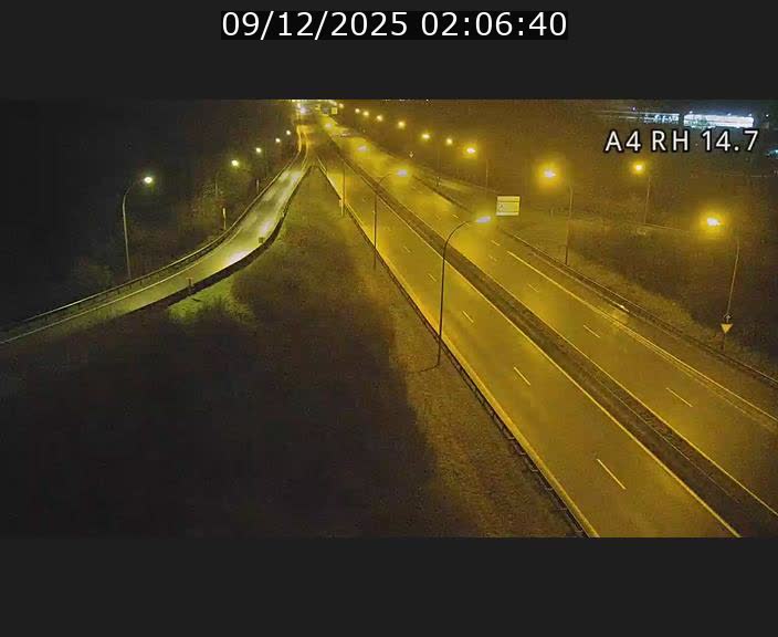 <h2>Traffic live webcam Luxembourg Jonction Lankelz - A4 - BK 14.7 - direction Luxembourg</h2>