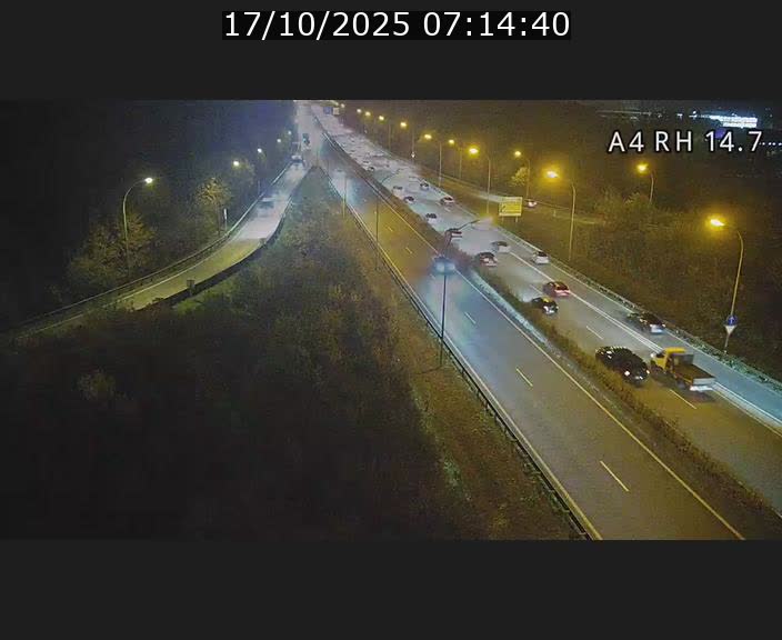 <h2>Traffic live webcam Luxembourg Jonction Lankelz - A4 - BK 14.7 - direction Luxembourg</h2>