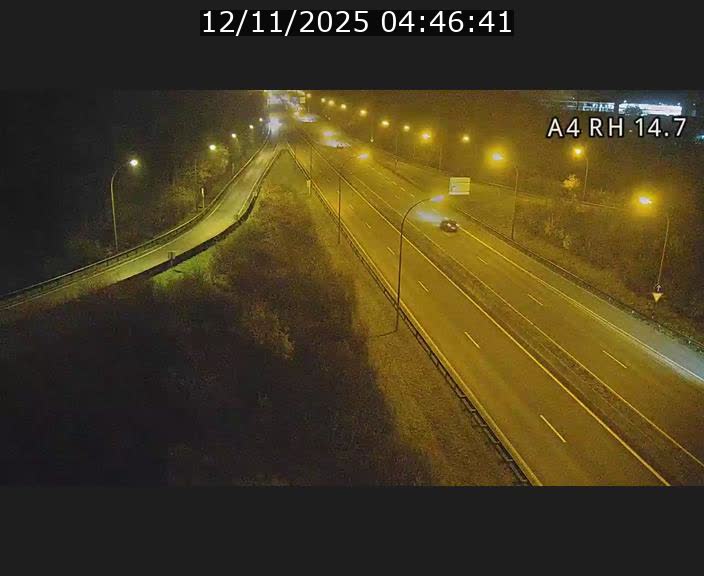 <h2>Traffic live webcam Luxembourg Jonction Lankelz - A4 - BK 14.7 - direction Luxembourg</h2>