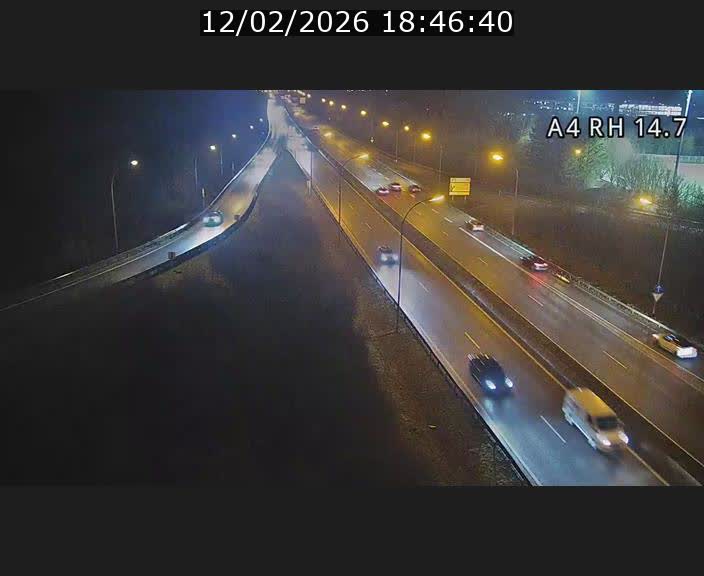 <h2>Traffic live webcam Luxembourg Jonction Lankelz - A4 - BK 14.7 - direction Luxembourg</h2>