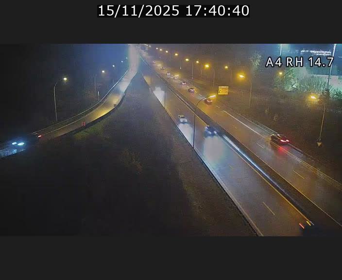 Traffic live webcam Luxembourg Jonction Lankelz - A4 - BK 14.7 - direction Luxembourg