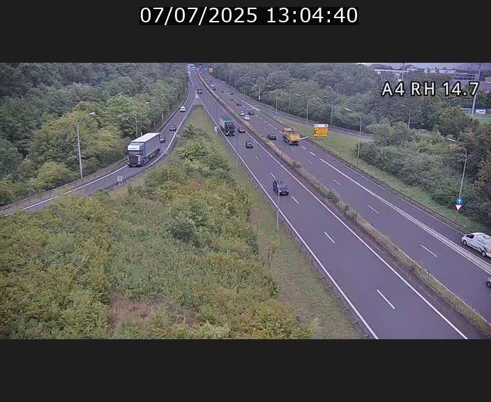 Traffic live webcam Luxembourg Jonction Lankelz - A4 - BK 14.7 - direction Luxembourg