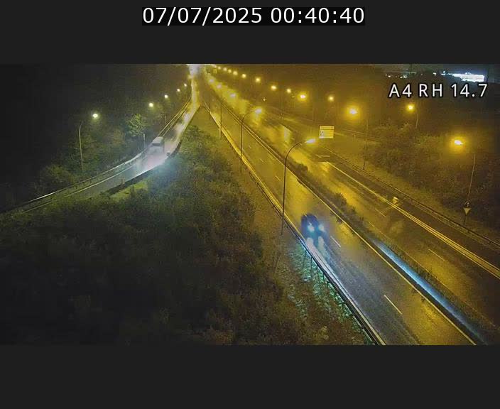 Traffic live webcam Luxembourg Jonction Lankelz - A4 - BK 14.7 - direction Luxembourg