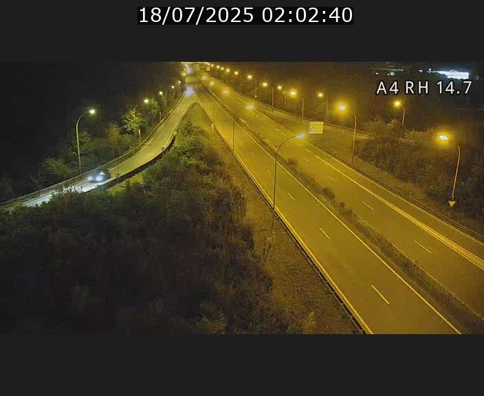 Traffic live webcam Luxembourg Jonction Lankelz - A4 - BK 14.7 - direction Luxembourg