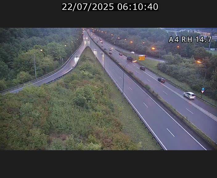Traffic live webcam Luxembourg Jonction Lankelz - A4 - BK 14.7 - direction Luxembourg