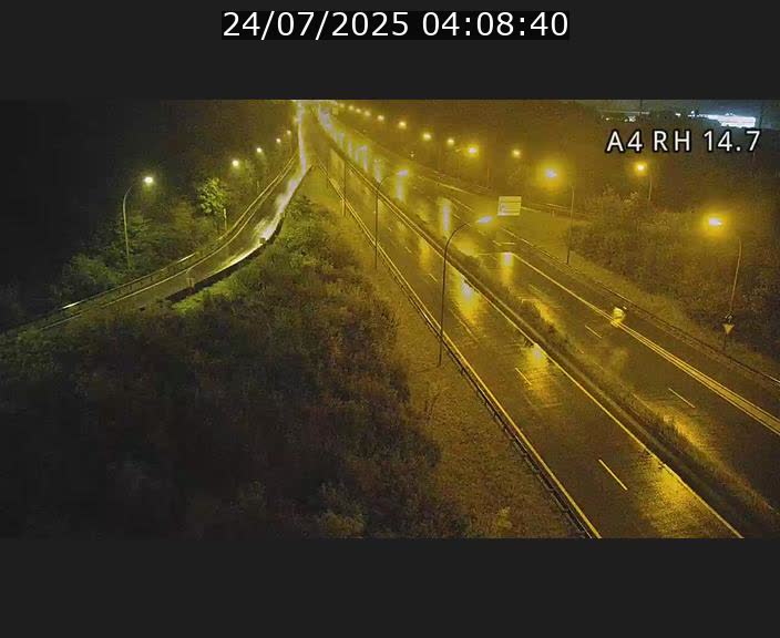 Traffic live webcam Luxembourg Jonction Lankelz - A4 - BK 14.7 - direction Luxembourg