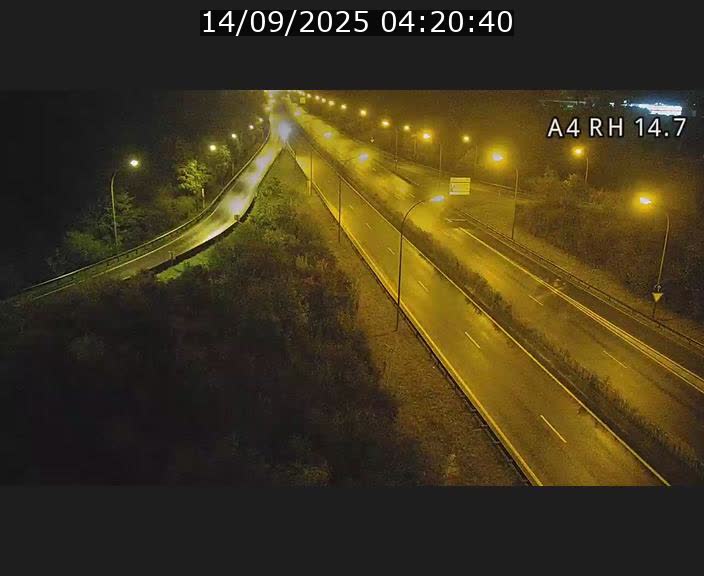 Traffic live webcam Luxembourg Jonction Lankelz - A4 - BK 14.7 - direction Luxembourg