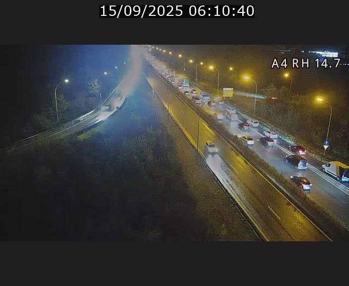 Traffic live webcam Luxembourg Jonction Lankelz - A4 - BK 14.7 - direction Luxembourg