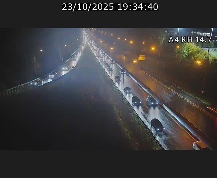 Traffic live webcam Luxembourg Jonction Lankelz - A4 - BK 14.7 - direction Luxembourg