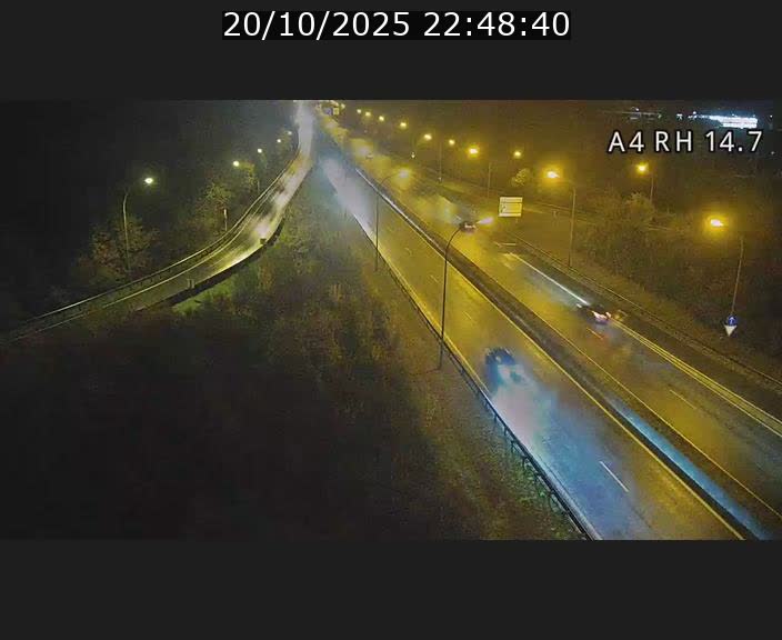 <h2>Traffic live webcam Luxembourg Jonction Lankelz - A4 - BK 14.7 - direction Luxembourg</h2>