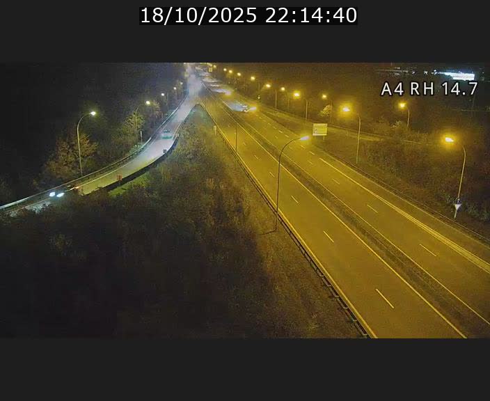<h2>Traffic live webcam Luxembourg Jonction Lankelz - A4 - BK 14.7 - direction Luxembourg</h2>