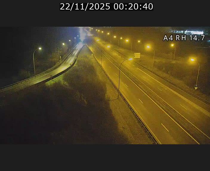 Traffic live webcam Luxembourg Jonction Lankelz - A4 - BK 14.7 - direction Luxembourg