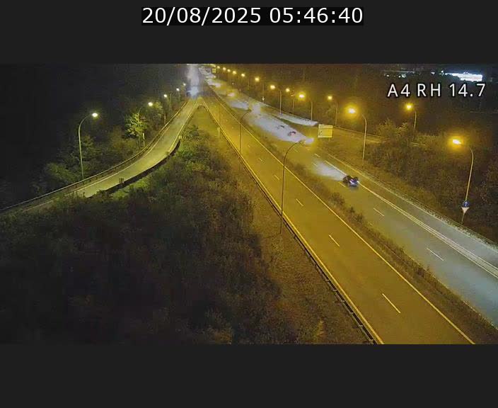<h2>Traffic live webcam Luxembourg Jonction Lankelz - A4 - BK 14.7 - direction Luxembourg</h2>