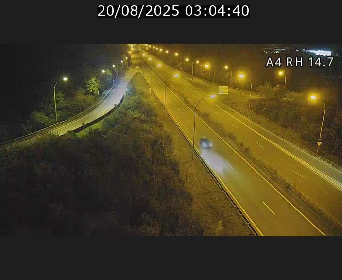 <h2>Traffic live webcam Luxembourg Jonction Lankelz - A4 - BK 14.7 - direction Luxembourg</h2>