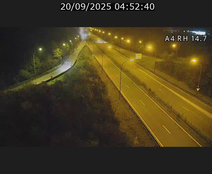 <h2>Traffic live webcam Luxembourg Jonction Lankelz - A4 - BK 14.7 - direction Luxembourg</h2>