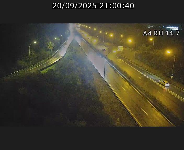 <h2>Traffic live webcam Luxembourg Jonction Lankelz - A4 - BK 14.7 - direction Luxembourg</h2>