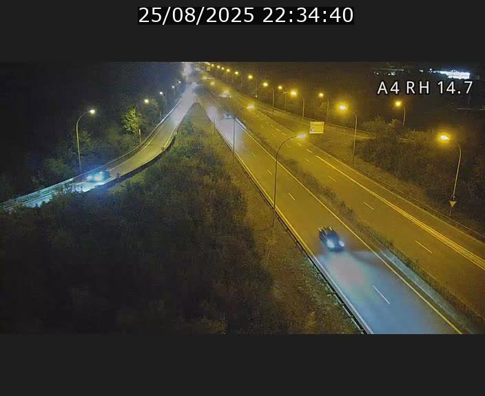 <h2>Traffic live webcam Luxembourg Jonction Lankelz - A4 - BK 14.7 - direction Luxembourg</h2>