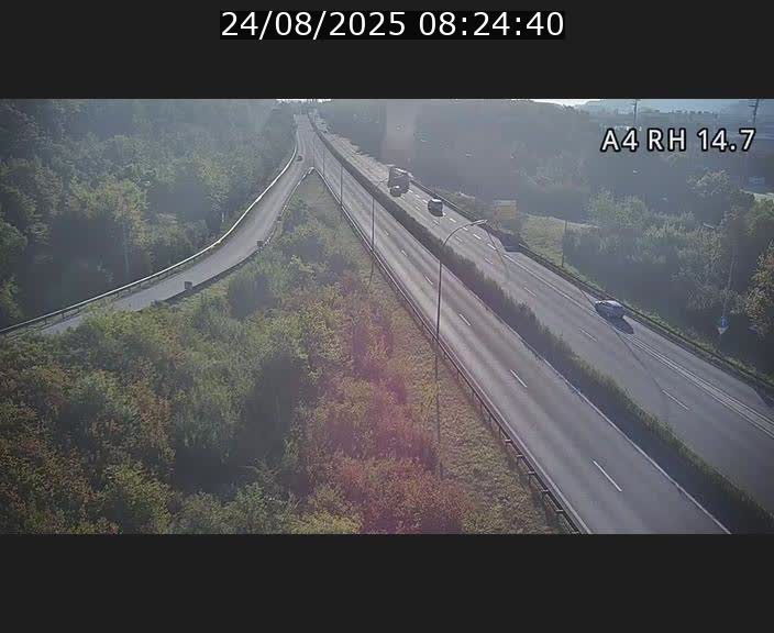 <h2>Traffic live webcam Luxembourg Jonction Lankelz - A4 - BK 14.7 - direction Luxembourg</h2>
