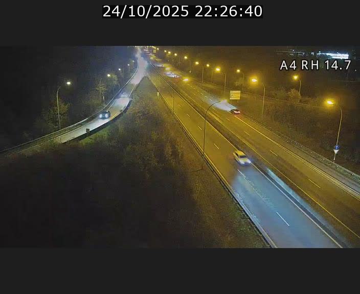 <h2>Traffic live webcam Luxembourg Jonction Lankelz - A4 - BK 14.7 - direction Luxembourg</h2>