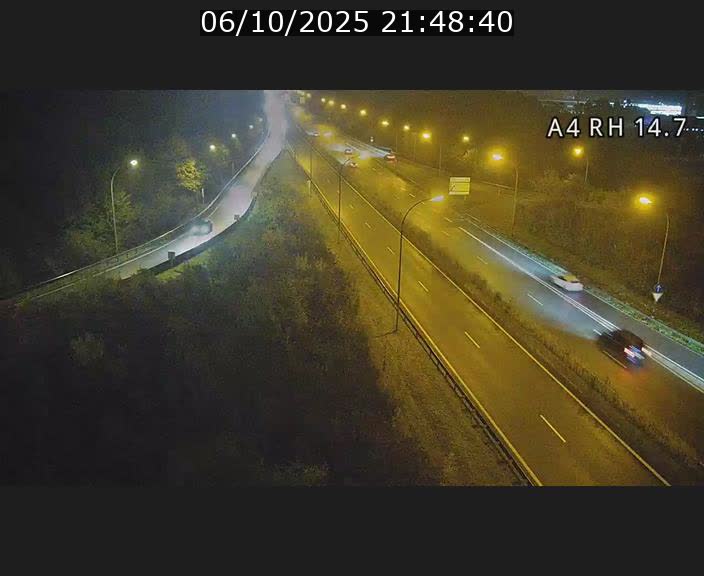 Traffic live webcam Luxembourg Jonction Lankelz - A4 - BK 14.7 - direction Luxembourg
