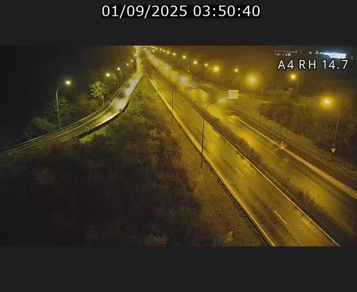 <h2>Traffic live webcam Luxembourg Jonction Lankelz - A4 - BK 14.7 - direction Luxembourg</h2>