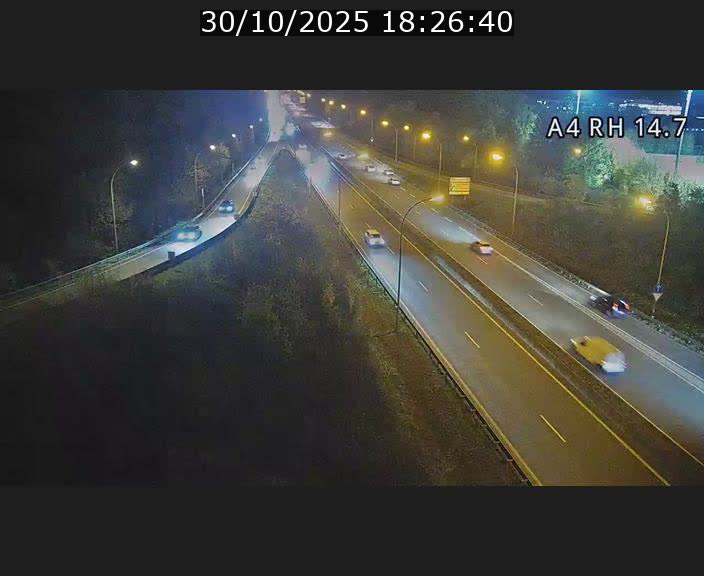 <h2>Traffic live webcam Luxembourg Jonction Lankelz - A4 - BK 14.7 - direction Luxembourg</h2>