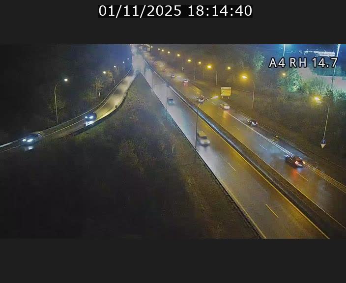 <h2>Traffic live webcam Luxembourg Jonction Lankelz - A4 - BK 14.7 - direction Luxembourg</h2>