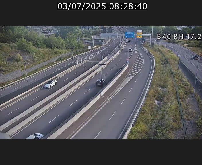 <h2>Webcam sur le contournement d'Esch Belval à hauteur de la sortie Université de Luxembourg. Vue orientée vers Luxembourg</h2>