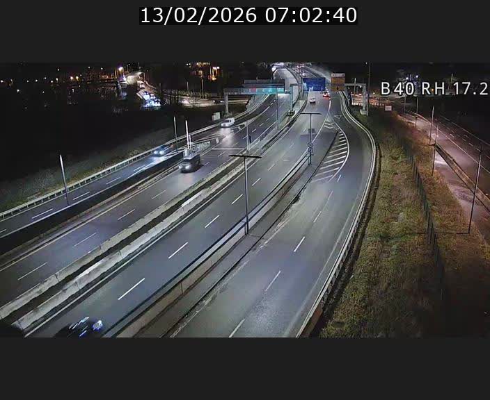 Webcam sur le contournement d'Esch Belval à hauteur de la sortie Université de Luxembourg. Vue orientée vers Luxembourg