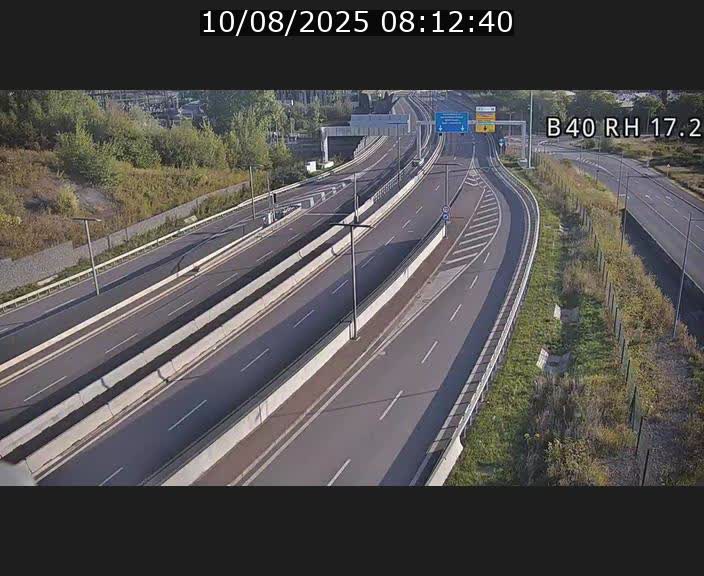 Webcam sur le contournement d'Esch Belval à hauteur de la sortie Université de Luxembourg. Vue orientée vers Luxembourg
