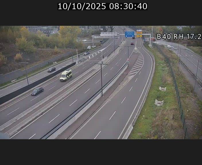 <h2>Webcam sur le contournement d'Esch Belval à hauteur de la sortie Université de Luxembourg. Vue orientée vers Luxembourg</h2>