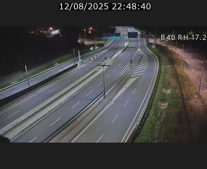 Webcam sur le contournement d'Esch Belval à hauteur de la sortie Université de Luxembourg. Vue orientée vers Luxembourg