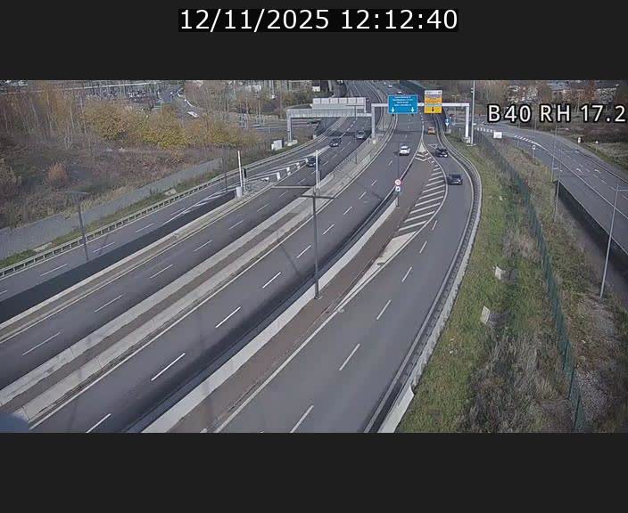 Webcam sur le contournement d'Esch Belval à hauteur de la sortie Université de Luxembourg. Vue orientée vers Luxembourg