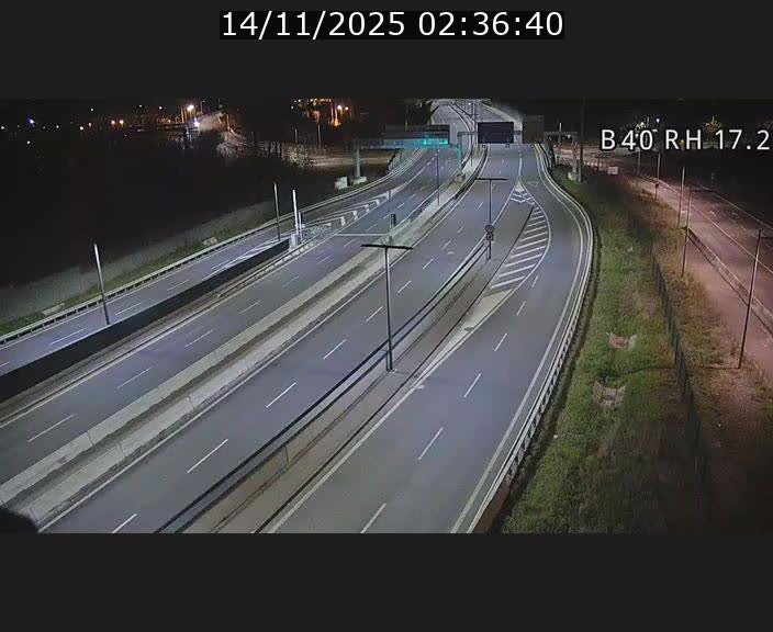 Webcam sur le contournement d'Esch Belval à hauteur de la sortie Université de Luxembourg. Vue orientée vers Luxembourg