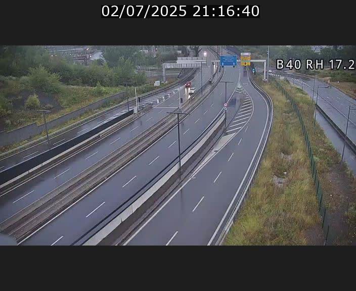 Webcam sur le contournement d'Esch Belval à hauteur de la sortie Université de Luxembourg. Vue orientée vers Luxembourg