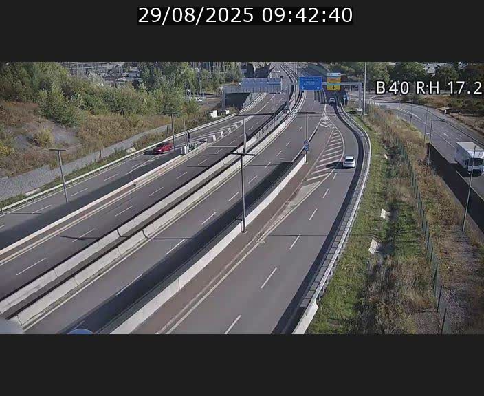 <h2>Webcam sur le contournement d'Esch Belval à hauteur de la sortie Université de Luxembourg. Vue orientée vers Luxembourg</h2>