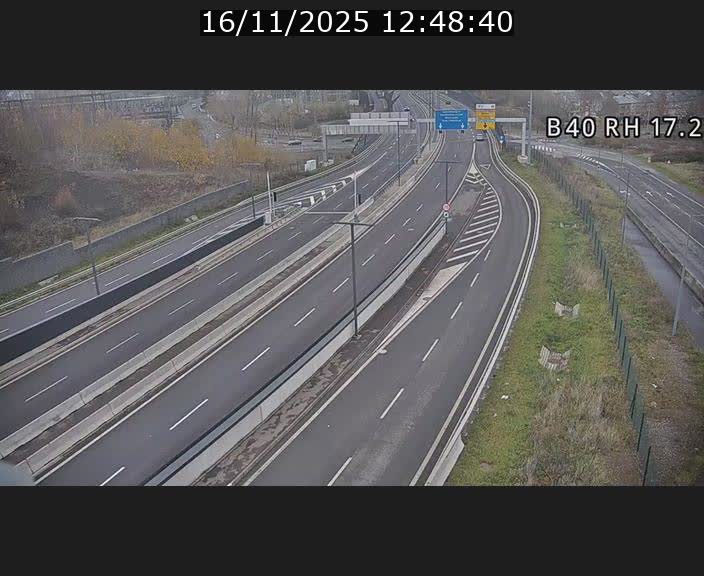 Webcam sur le contournement d'Esch Belval à hauteur de la sortie Université de Luxembourg. Vue orientée vers Luxembourg