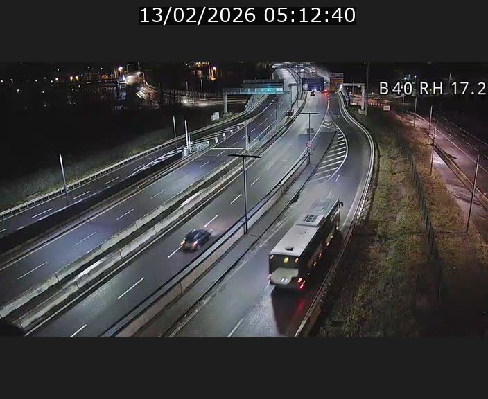 Webcam sur le contournement d'Esch Belval à hauteur de la sortie Université de Luxembourg. Vue orientée vers Luxembourg