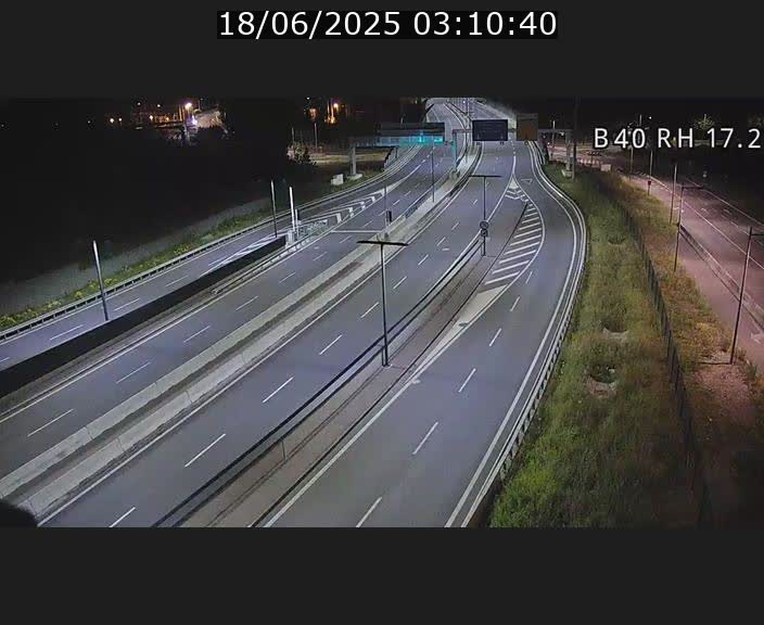 Webcam sur le contournement d'Esch Belval à hauteur de la sortie Université de Luxembourg. Vue orientée vers Luxembourg