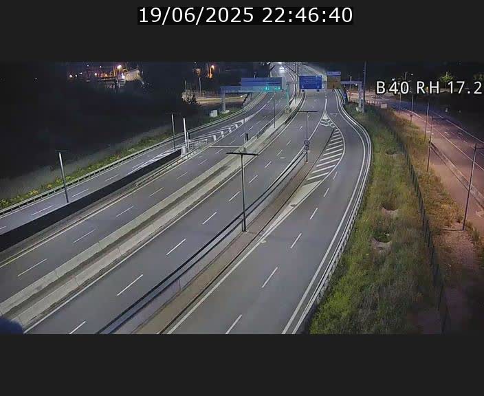 Webcam sur le contournement d'Esch Belval à hauteur de la sortie Université de Luxembourg. Vue orientée vers Luxembourg