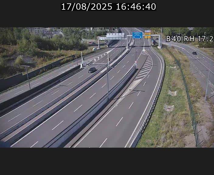Webcam sur le contournement d'Esch Belval à hauteur de la sortie Université de Luxembourg. Vue orientée vers Luxembourg