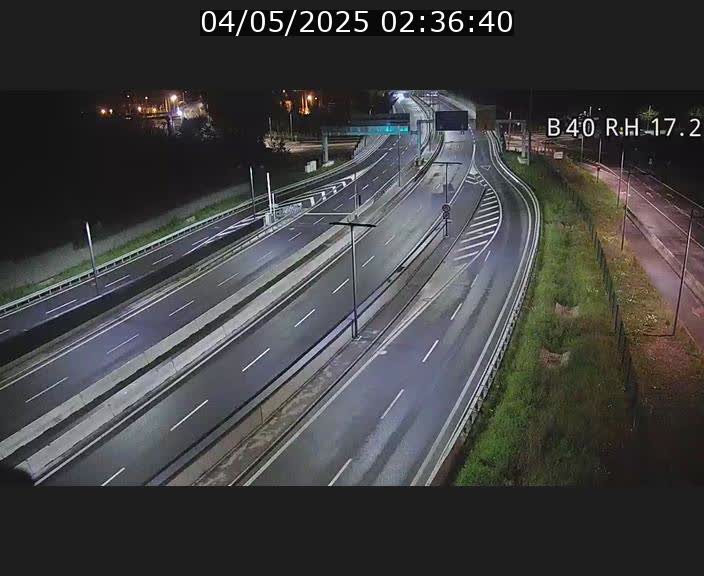 Webcam sur le contournement d'Esch Belval à hauteur de la sortie Université de Luxembourg. Vue orientée vers Luxembourg