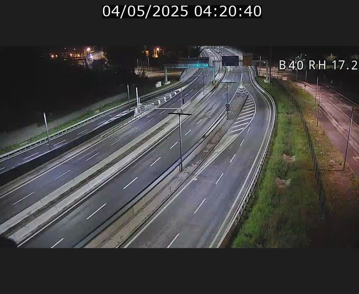 Webcam sur le contournement d'Esch Belval à hauteur de la sortie Université de Luxembourg. Vue orientée vers Luxembourg