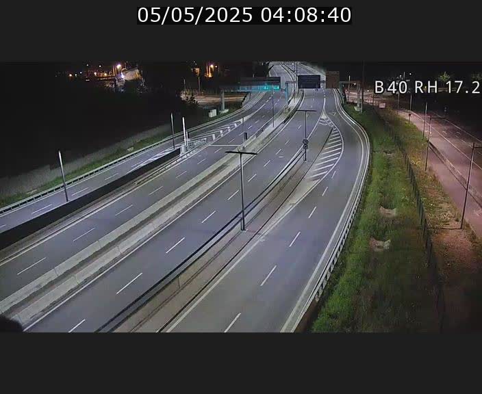 Webcam sur le contournement d'Esch Belval à hauteur de la sortie Université de Luxembourg. Vue orientée vers Luxembourg