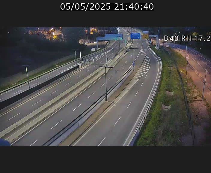 Webcam sur le contournement d'Esch Belval à hauteur de la sortie Université de Luxembourg. Vue orientée vers Luxembourg